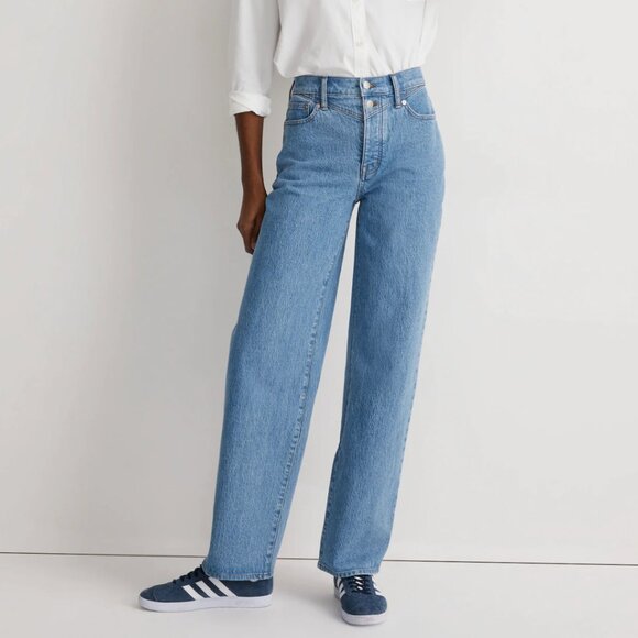 Madewell Wide-Leg Jeans perfect vintage harding wash womens Blue size 28 western - Picture 1 of 11